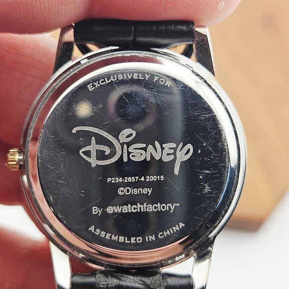 Disney Women's Mickey Mouse Character Watch Contemporary Black Leather Band - Picture 6 of 6